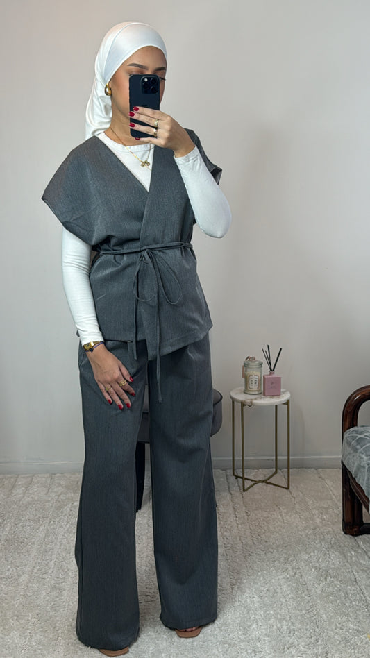 Ensemble tailleur gris