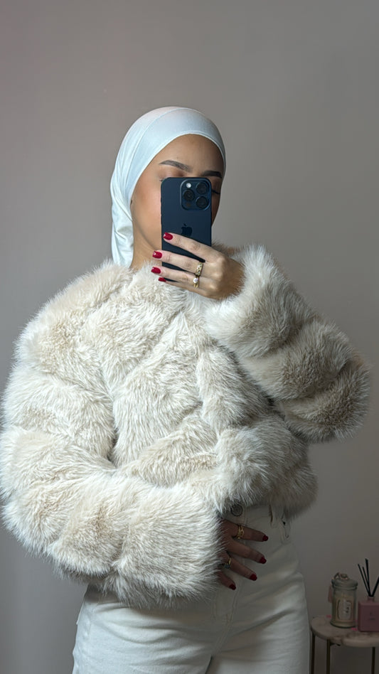 Fourrure beige