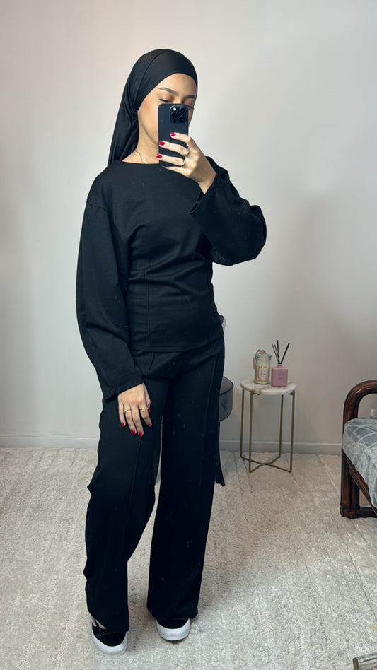 Ensemble cintré noir